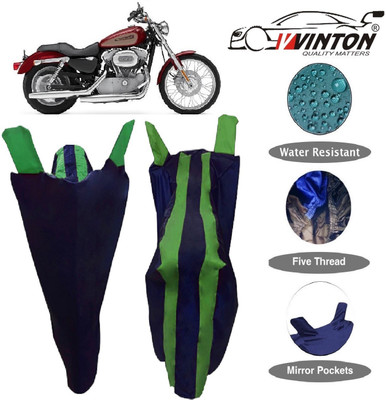 V VINTON Two Wheeler Cover for Harley Davidson(XL 883, Green)