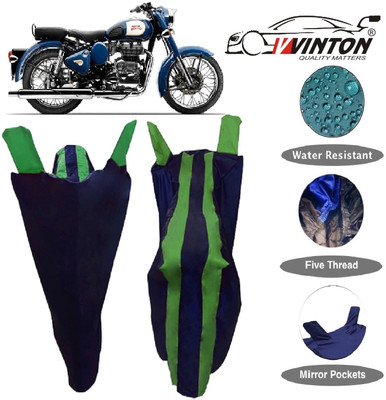 V VINTON Two Wheeler Cover for Royal Enfield(Classic 350, Green, Blue)