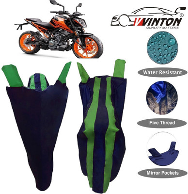 V VINTON Two Wheeler Cover for KTM(Duke 200, Green, Blue)