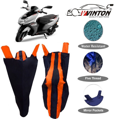 V VINTON Two Wheeler Cover for TVS(Ntorq 125, Orange)