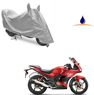 SRENTERPRISES Two Wheeler Cover for Hero(Karizma ZMR, Silver)