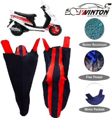 V VINTON Two Wheeler Cover for Mahindra(Rodeo, Red, Blue)