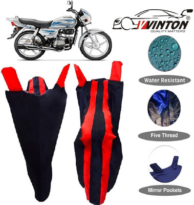 V VINTON Two Wheeler Cover for Hero(Splendor, Red, Blue)