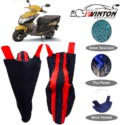 V VINTON Two Wheeler Cover for Honda(Dio, Red, Blue)