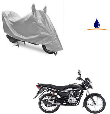 Pecko Two Wheeler Cover for Bajaj(Platina 100 DTS-i, Silver)