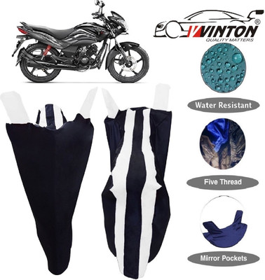 V VINTON Two Wheeler Cover for Hero(Passion Xpro, White)