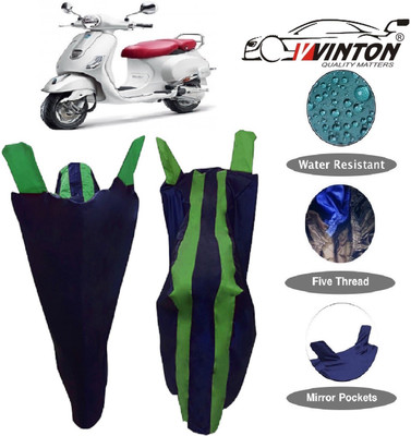 V VINTON Two Wheeler Cover for Piaggio(Vespa VXL, Multicolor)