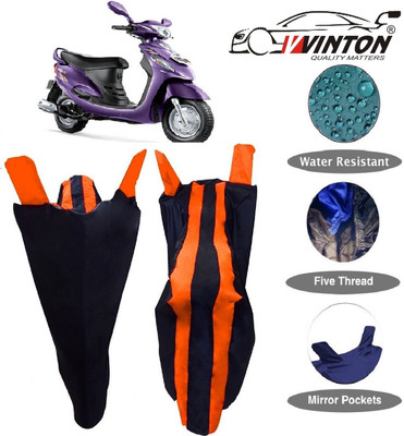 V VINTON Two Wheeler Cover for Mahindra(Rodeo RZ, Orange)