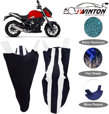 V VINTON Two Wheeler Cover for Mahindra(MOJO XT 300, White)