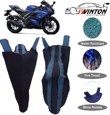 V VINTON Two Wheeler Cover for Yamaha(R15 V3, Blue)