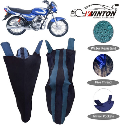 V VINTON Two Wheeler Cover for Bajaj(CT100, Blue)
