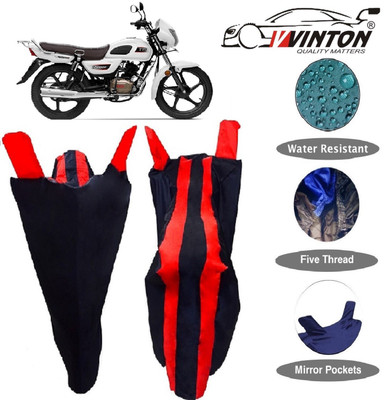 V VINTON Two Wheeler Cover for TVS(Radeon, Red)