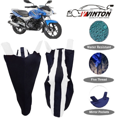 V VINTON Two Wheeler Cover for Bajaj(Discover 125 DTS-i, White)