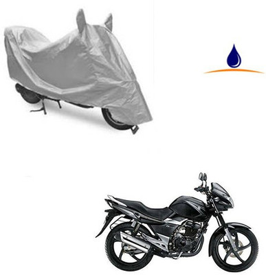 SRENTERPRISES Two Wheeler Cover for Suzuki(GS 150R, Silver)