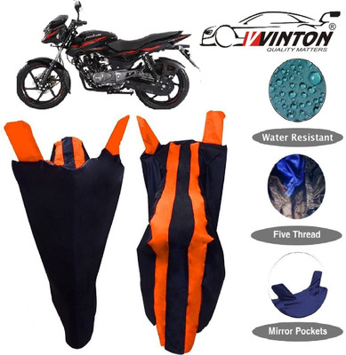 V VINTON Two Wheeler Cover for Bajaj(Pulsar 150, Orange)