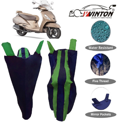 V VINTON Two Wheeler Cover for TVS(Jupiter classic, Multicolor)
