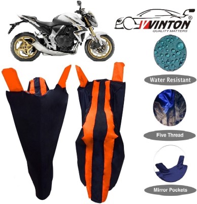 V VINTON Two Wheeler Cover for Honda(CB 1000R, Blue, Orange)