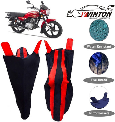 V VINTON Two Wheeler Cover for Bajaj(Boxer, Red)