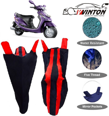 V VINTON Two Wheeler Cover for Mahindra(Rodeo RZ, Red, Blue)
