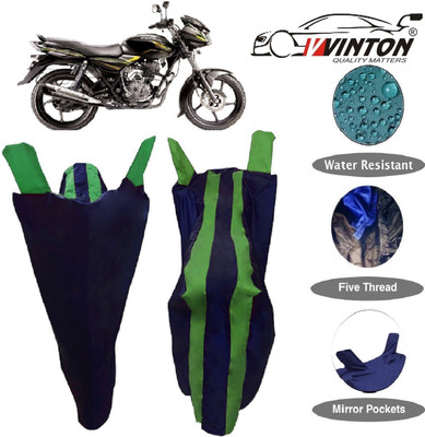 V VINTON Two Wheeler Cover for Bajaj(Discover 100 DTS-i, Blue, Green)