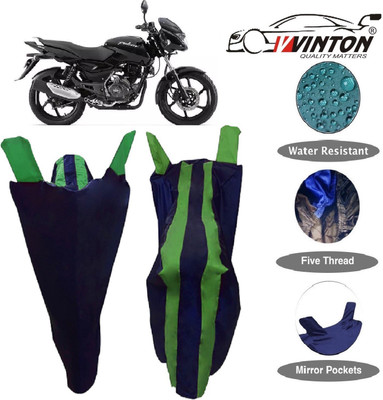 V VINTON Two Wheeler Cover for Bajaj(Pulsar, Green)
