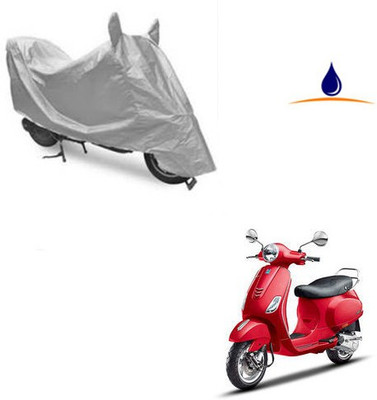 Pecko Two Wheeler Cover for Piaggio(Vespa VXL, Silver)