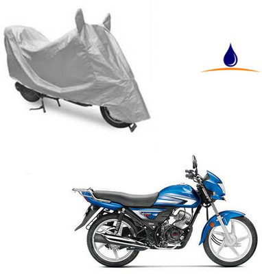Pecko Two Wheeler Cover for Hero(CD 110 Dream, Silver)