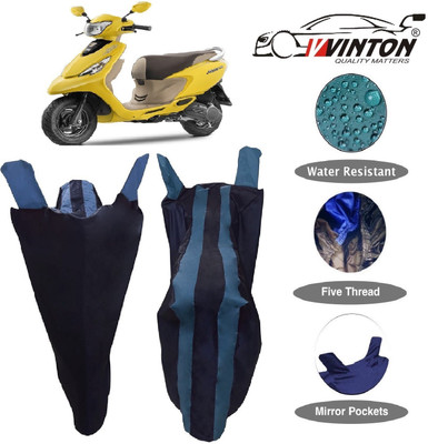 V VINTON Two Wheeler Cover for TVS(Zest, Blue)