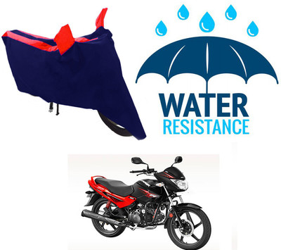 RONISH Waterproof Two Wheeler Cover for Hero(Glamour Programmed FI, Blue, Red)