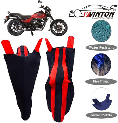 V VINTON Two Wheeler Cover for Bajaj(Avenger 180 Street, Red)