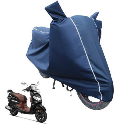Fit Fly Waterproof Two Wheeler Cover for Hero(Pleasure+ 110, Blue)