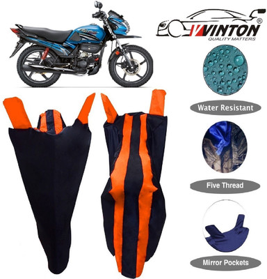 V VINTON Two Wheeler Cover for Hero(Passion Pro TR, Orange)