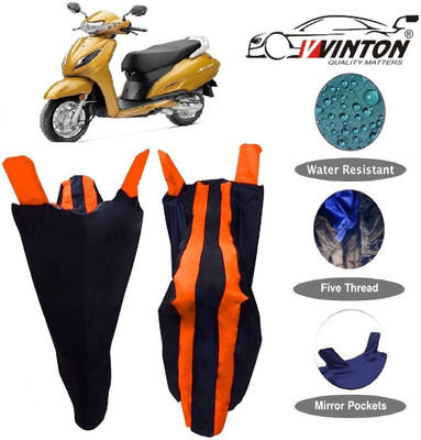 V VINTON Two Wheeler Cover for Honda(Activa 4G, Orange)