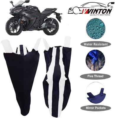 V VINTON Two Wheeler Cover for Yamaha(YZF R25, White)