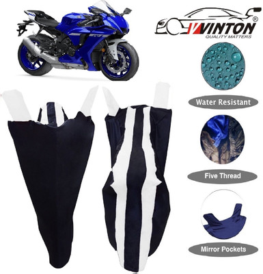 V VINTON Two Wheeler Cover for Yamaha(YZF R1, White)