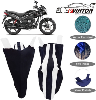 V VINTON Two Wheeler Cover for Hero(Passion Pro, White)