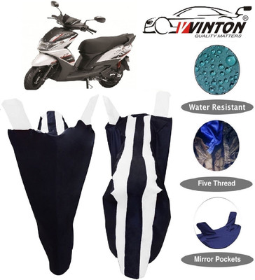 V VINTON Two Wheeler Cover for Yamaha(Ray, White)