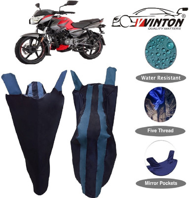 V VINTON Two Wheeler Cover for Bajaj(Pulsar 135 LS DTS-i, Blue)