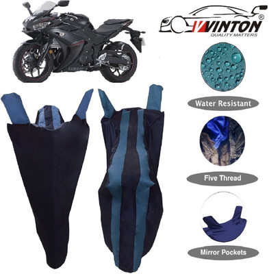 V VINTON Two Wheeler Cover for Yamaha(YZF R25, Blue)