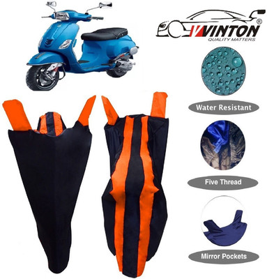 V VINTON Two Wheeler Cover for Piaggio(Vespa SXL, Multicolor)