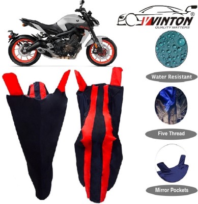 V VINTON Two Wheeler Cover for Yamaha(MT 9, Red)