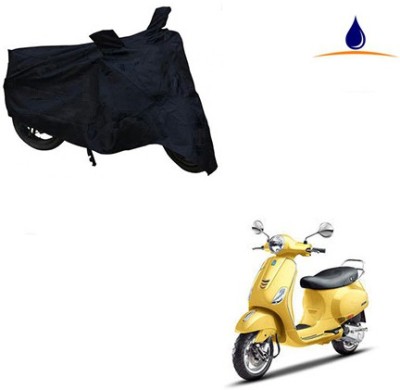 Mdstar Waterproof Two Wheeler Cover for Piaggio(Vespa SXL, Black)