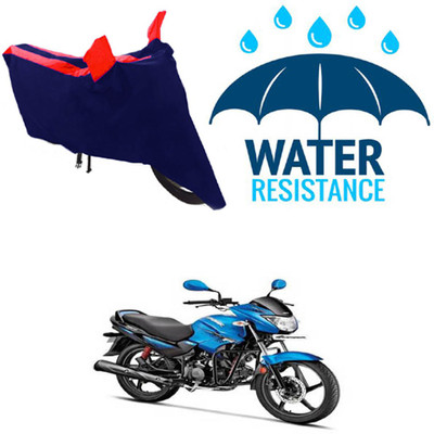 RONISH Waterproof Two Wheeler Cover for Hero(Glamour FI, Blue, Red)