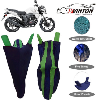 V VINTON Two Wheeler Cover for Honda(CB Trigger, Blue, Green)
