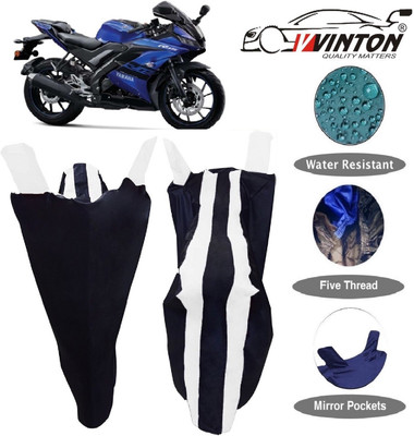 V VINTON Two Wheeler Cover for Yamaha(R15 V3, White)