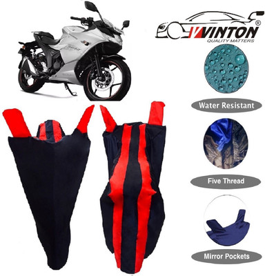 V VINTON Two Wheeler Cover for Suzuki(Gixxer SF, Red)