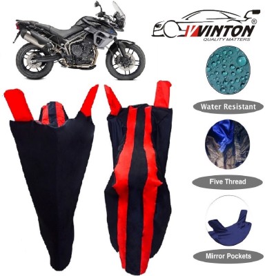 V VINTON Two Wheeler Cover for Triumph(Tiger 800 XR, Red)