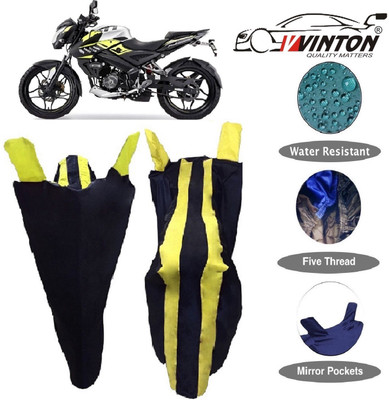 V VINTON Two Wheeler Cover for Bajaj(Pulsar 160 NS DTS-i, Yellow)