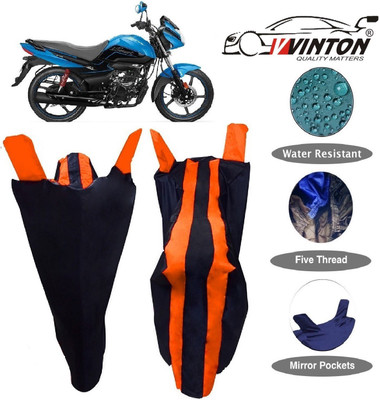 V VINTON Two Wheeler Cover for Hero(Splendor I Smart, Orange)