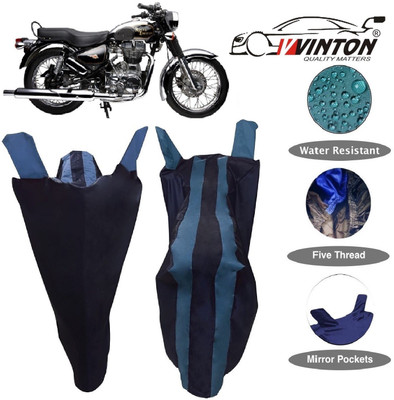 V VINTON Two Wheeler Cover for Royal Enfield(Electra Delux, Blue)